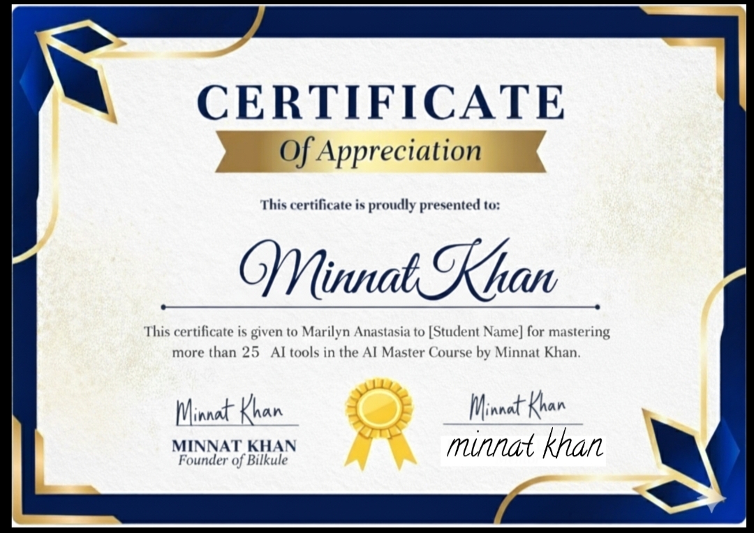 Certificate of Completion